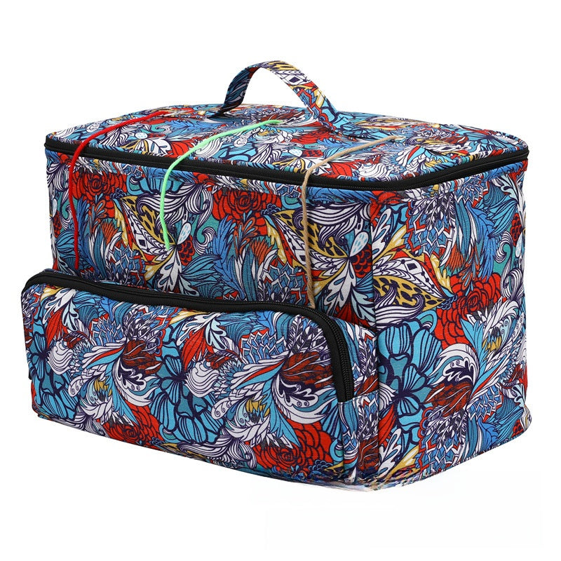 Three-Hole Crochet Storage Bag